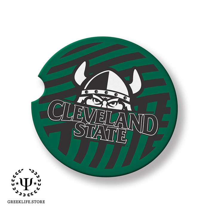 Cleveland State University Car Cup Holder Coaster (Set of 2)