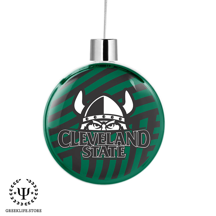 Cleveland State University Christmas Ornament Flat Round