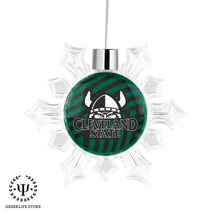 Cleveland State University Christmas Ornament - Snowflake