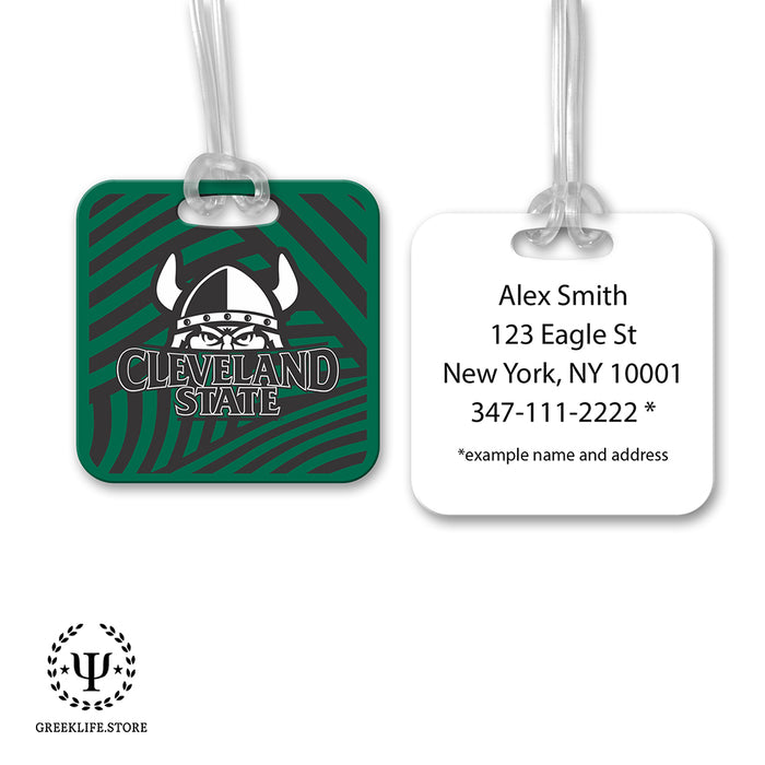 Cleveland State University Luggage Bag Tag (square)