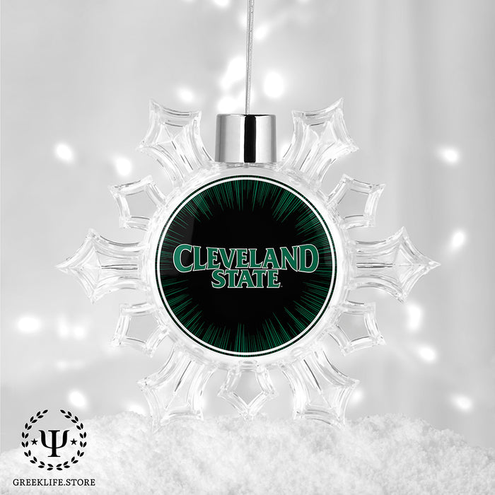 Cleveland State University Christmas Ornament - Snowflake