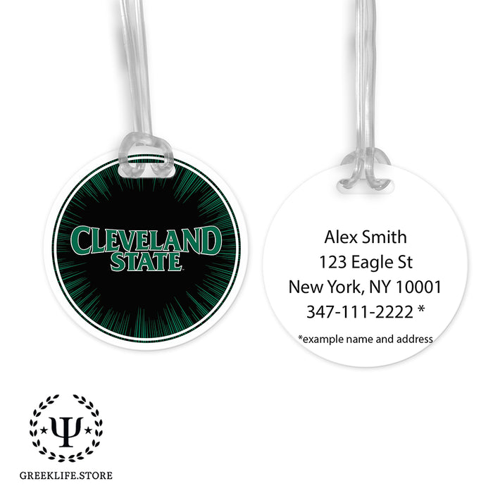 Cleveland State University Luggage Bag Tag (round)