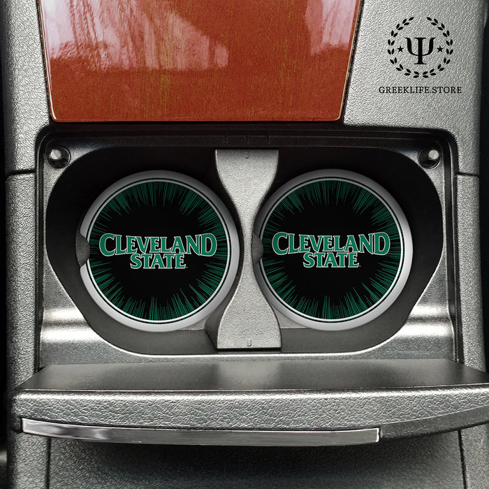 Cleveland State University Car Cup Holder Coaster (Set of 2)