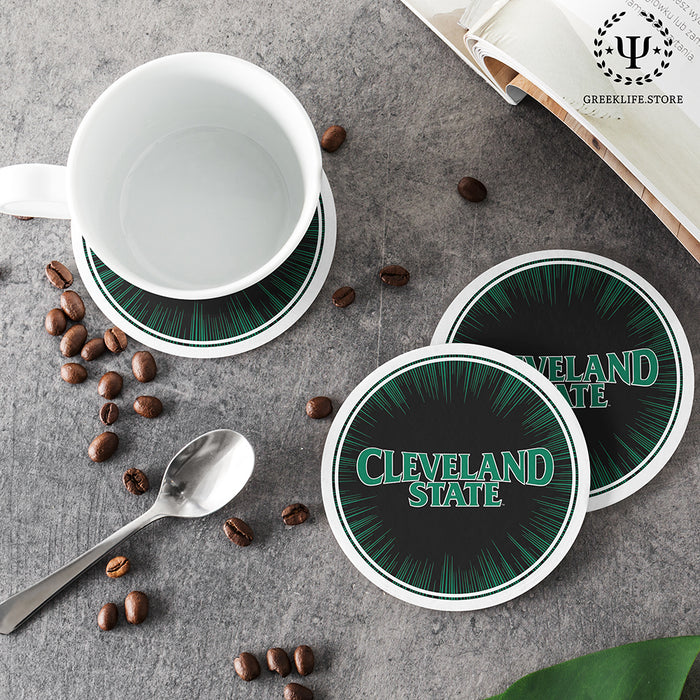 Cleveland State University Beverage coaster round (Set of 4)