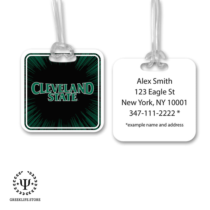 Cleveland State University Luggage Bag Tag (square)