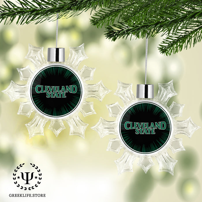 Cleveland State University Christmas Ornament - Snowflake