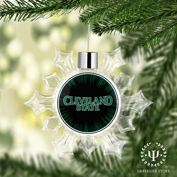 Cleveland State University Christmas Ornament - Snowflake