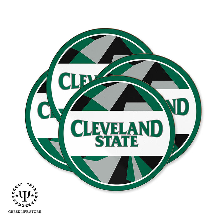 Cleveland State University Beverage coaster round (Set of 4)