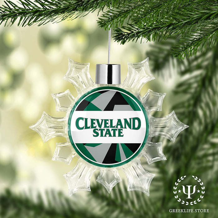 Cleveland State University Christmas Ornament - Snowflake