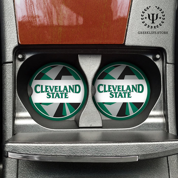 Cleveland State University Car Cup Holder Coaster (Set of 2)