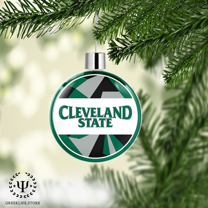 Cleveland State University Christmas Ornament Flat Round