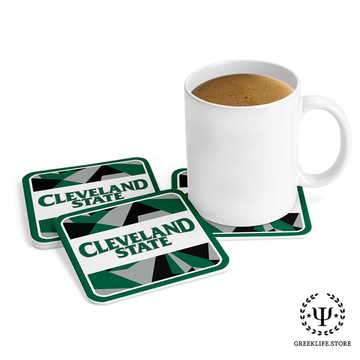 Cleveland State University Beverage Coasters Square (Set of 4)