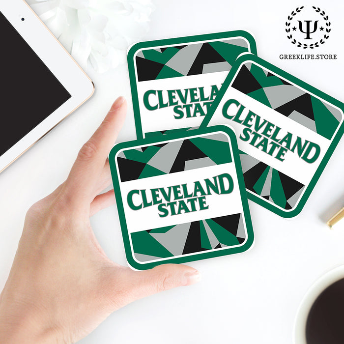 Cleveland State University Beverage Coasters Square (Set of 4)