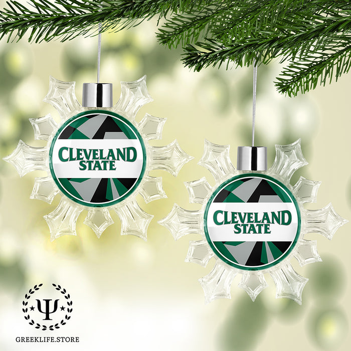 Cleveland State University Christmas Ornament - Snowflake