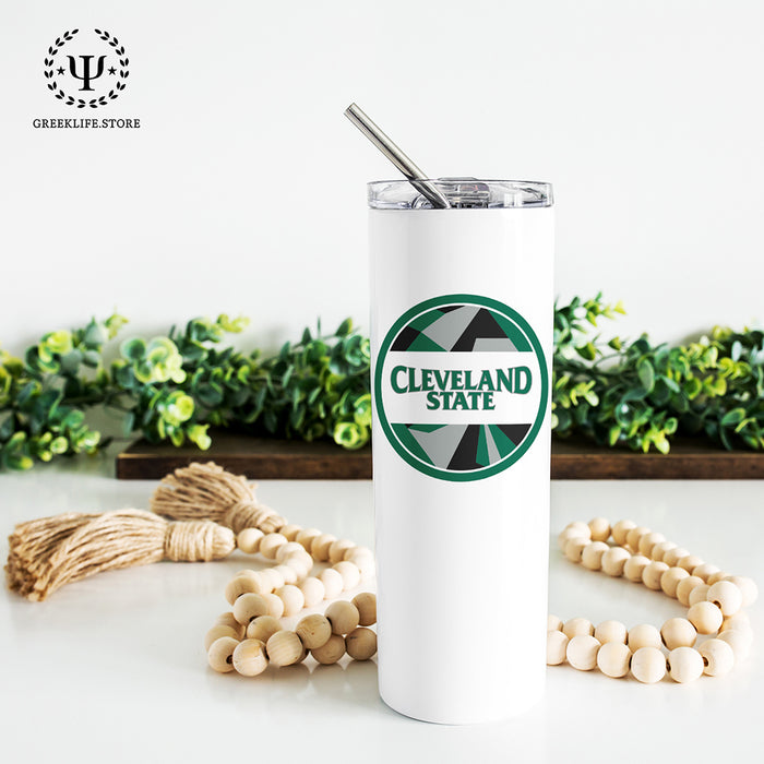 Cleveland State University Stainless Steel Skinny Tumbler 20 OZ