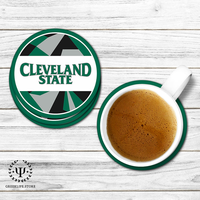 Cleveland State University Beverage coaster round (Set of 4)