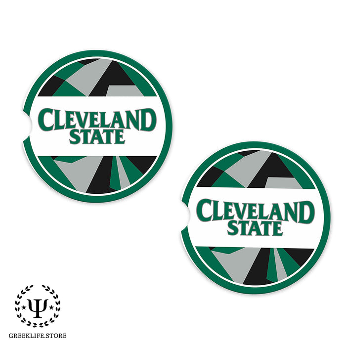 Cleveland State University Car Cup Holder Coaster (Set of 2)