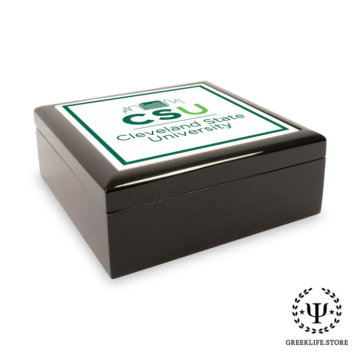 Cleveland State University Keepsake Box Wooden