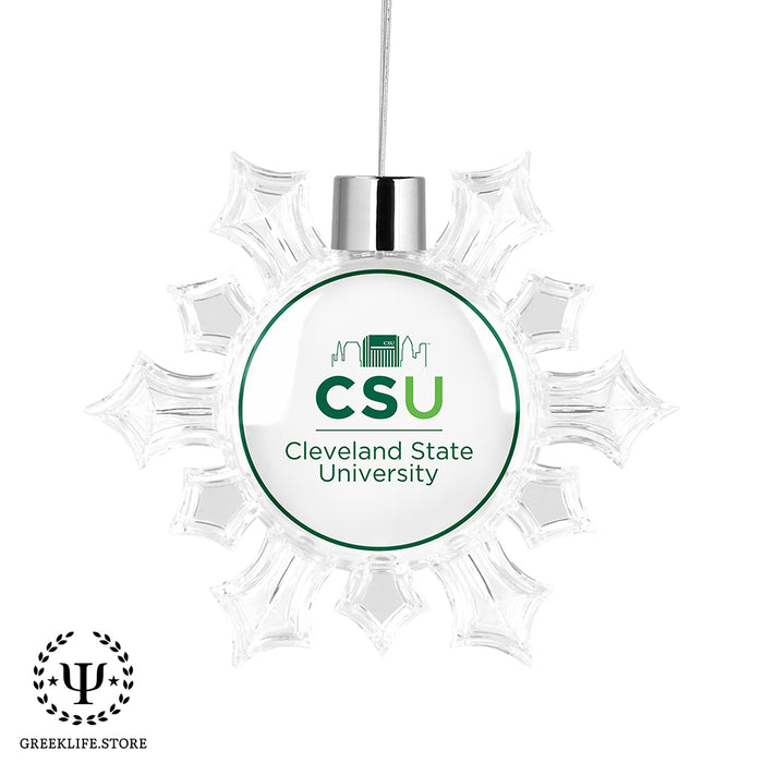 Cleveland State University Christmas Ornament - Snowflake