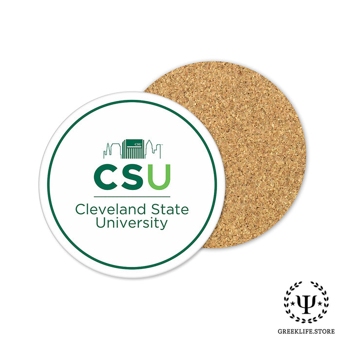 Cleveland State University Beverage coaster round (Set of 4)