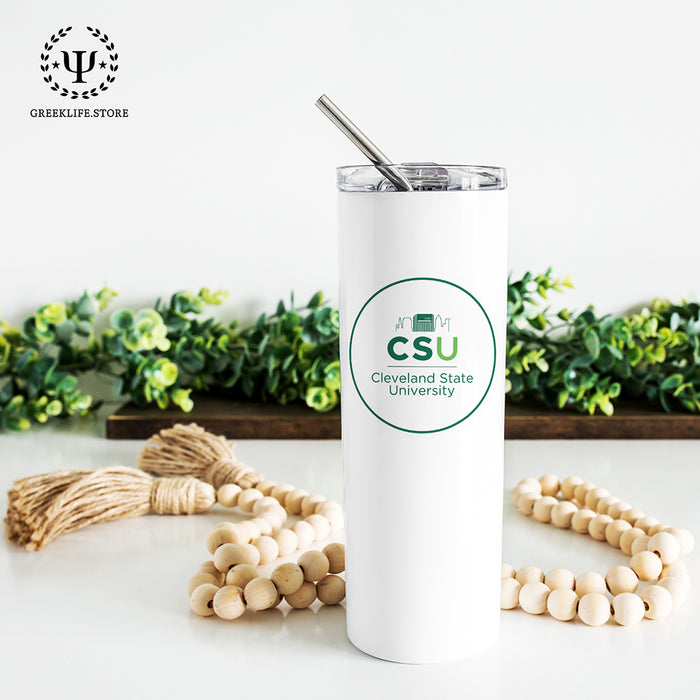 Cleveland State University Stainless Steel Skinny Tumbler 20 OZ