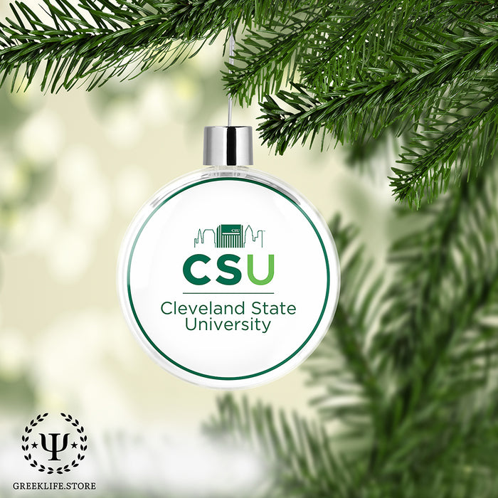 Cleveland State University Christmas Ornament Flat Round