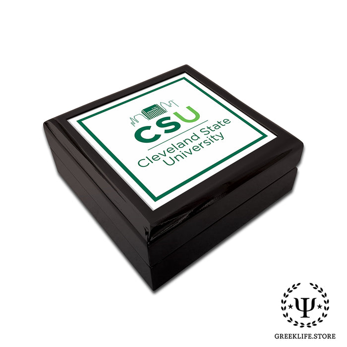 Cleveland State University Keepsake Box Wooden