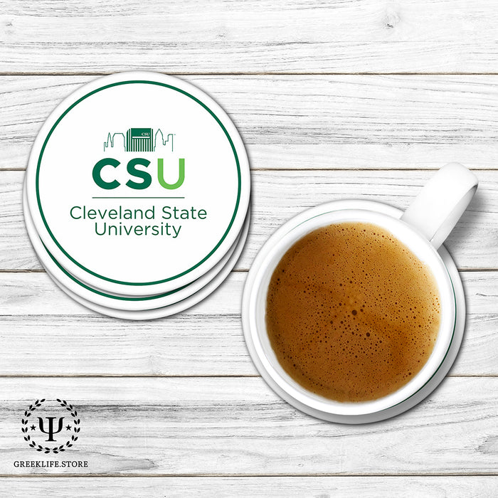 Cleveland State University Beverage coaster round (Set of 4)