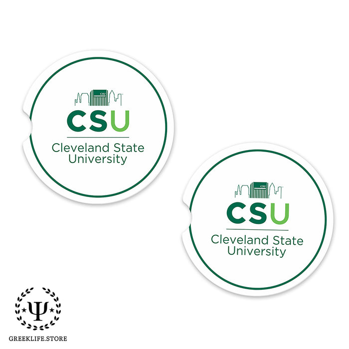 Cleveland State University Car Cup Holder Coaster (Set of 2)