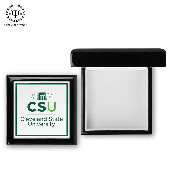 Cleveland State University Keepsake Box Wooden