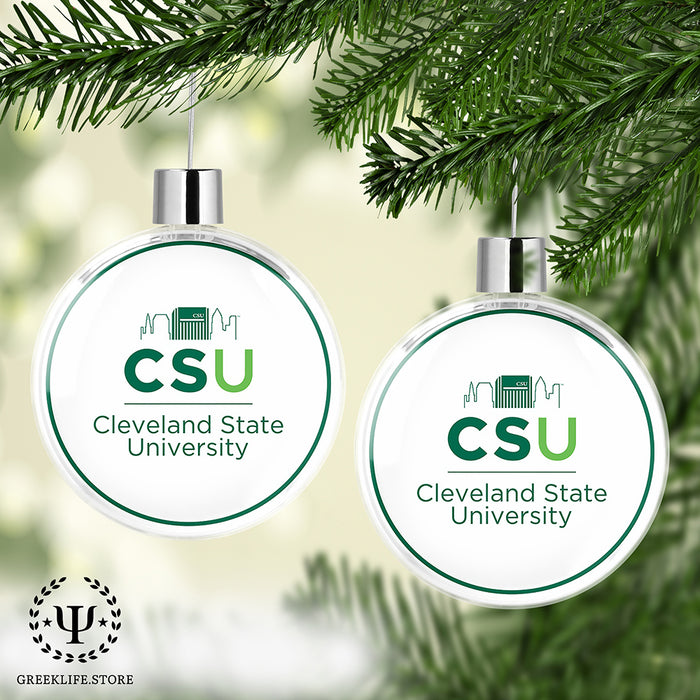 Cleveland State University Christmas Ornament Flat Round