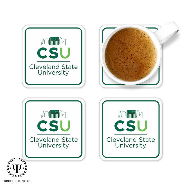 Cleveland State University Beverage Coasters Square (Set of 4)