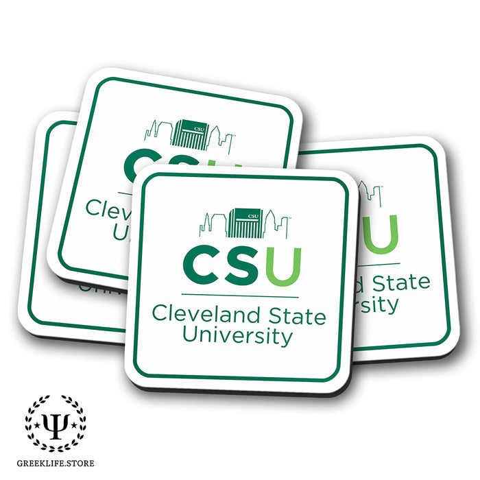 Cleveland State University Beverage Coasters Square (Set of 4)