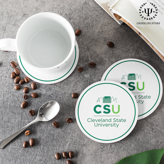 Cleveland State University Beverage coaster round (Set of 4)