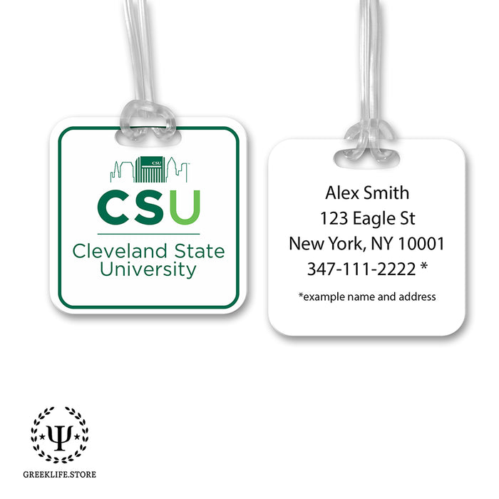 Cleveland State University Luggage Bag Tag (square)