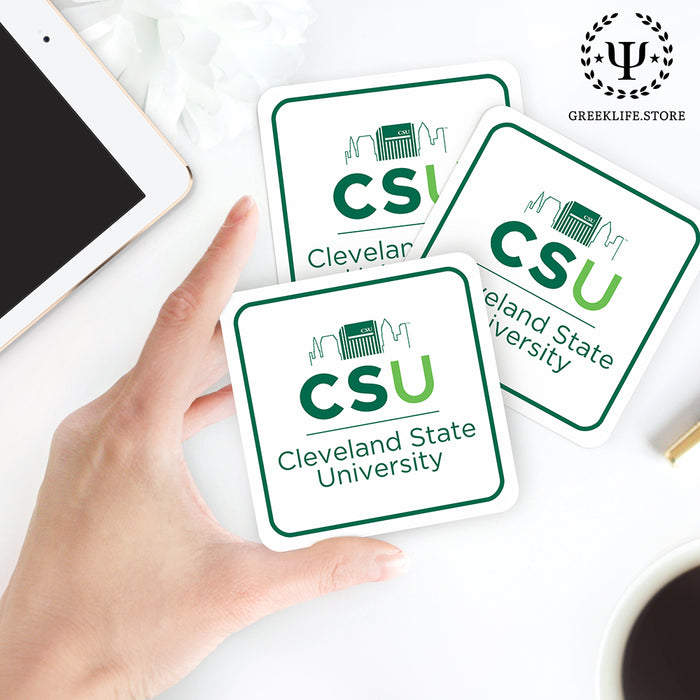 Cleveland State University Beverage Coasters Square (Set of 4)