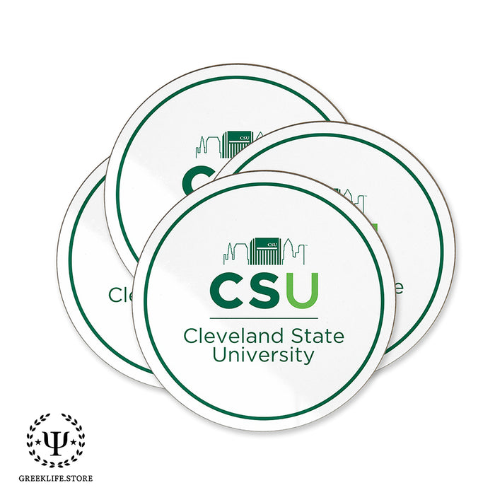 Cleveland State University Beverage coaster round (Set of 4)