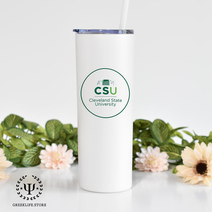 Cleveland State University Stainless Steel Skinny Tumbler 20 OZ