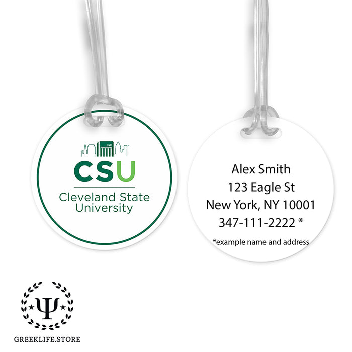 Cleveland State University Luggage Bag Tag (round)