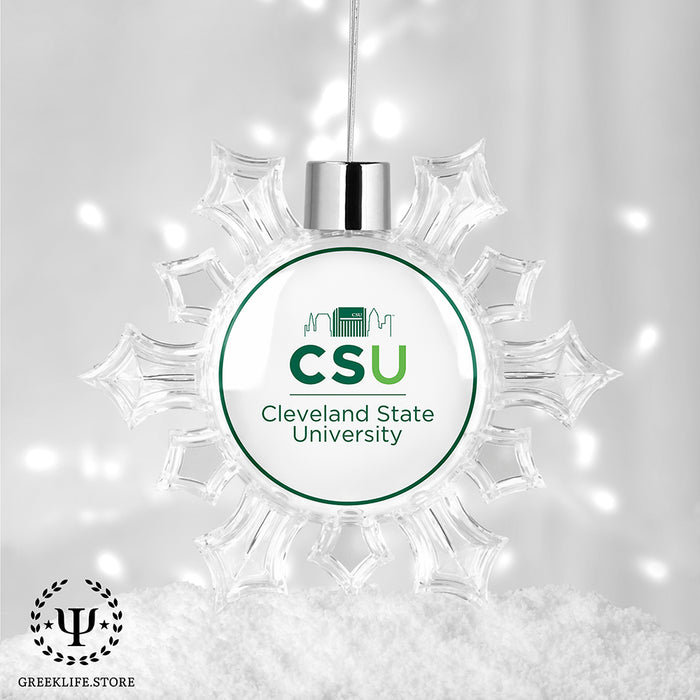 Cleveland State University Christmas Ornament - Snowflake