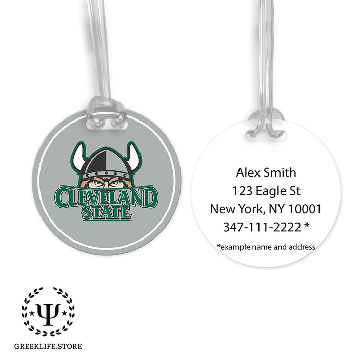 Cleveland State University Luggage Bag Tag (round)