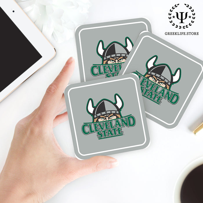 Cleveland State University Beverage Coasters Square (Set of 4)