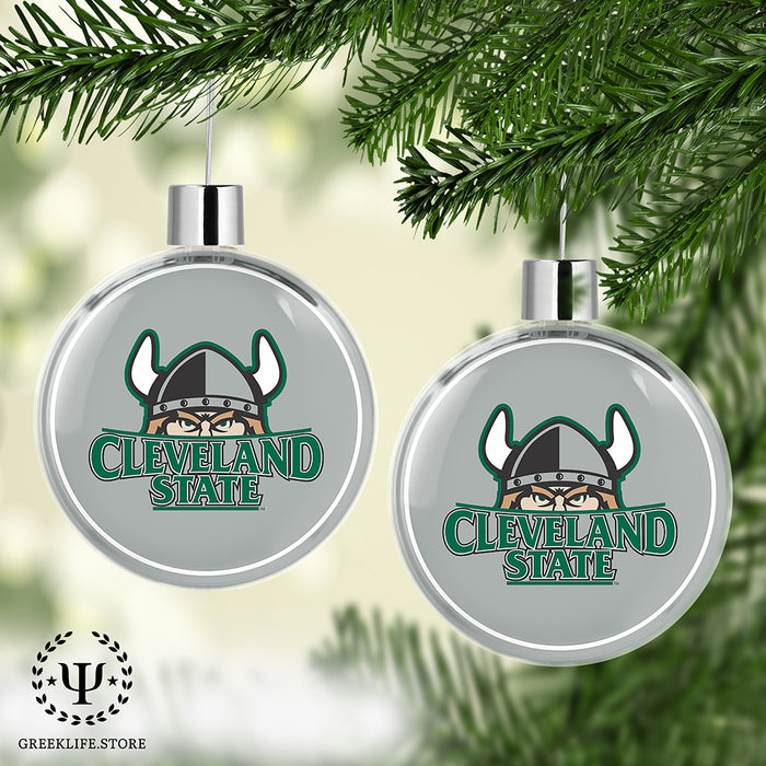 Cleveland State University Christmas Ornament Flat Round