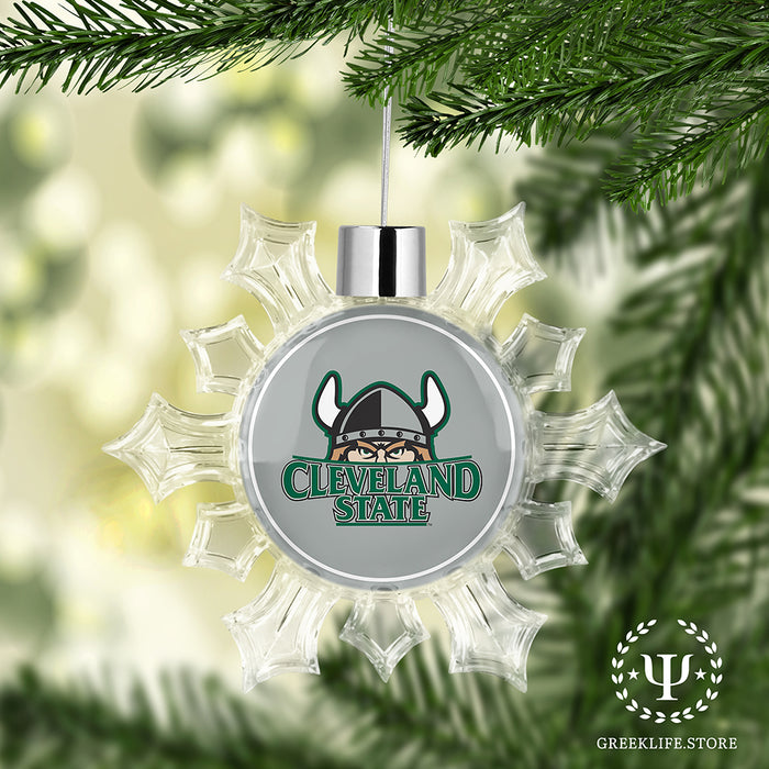 Cleveland State University Christmas Ornament - Snowflake