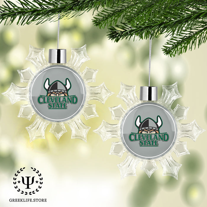 Cleveland State University Christmas Ornament - Snowflake