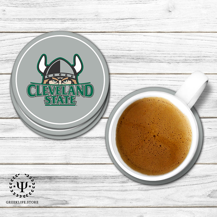 Cleveland State University Beverage coaster round (Set of 4)