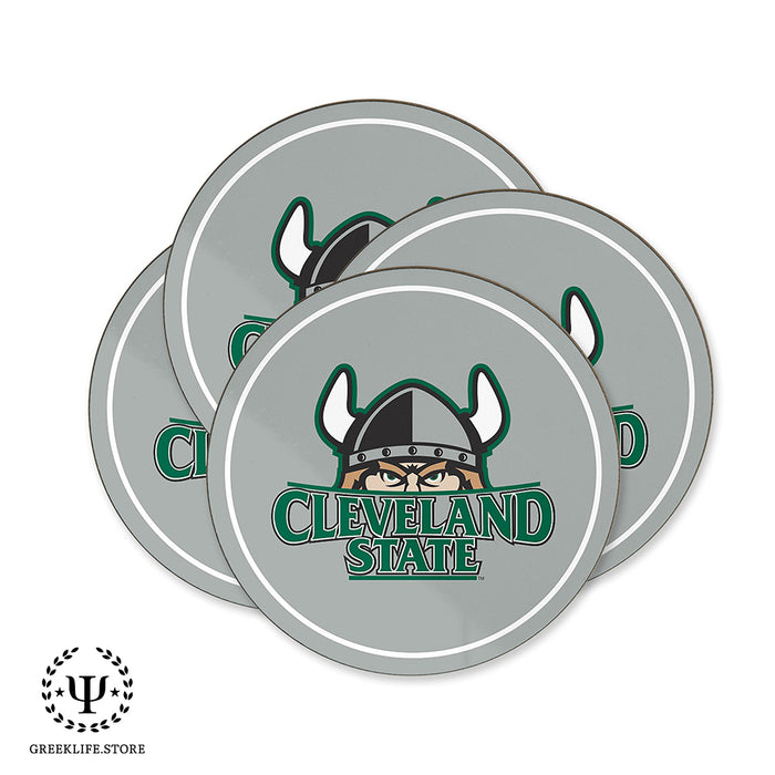 Cleveland State University Beverage coaster round (Set of 4)