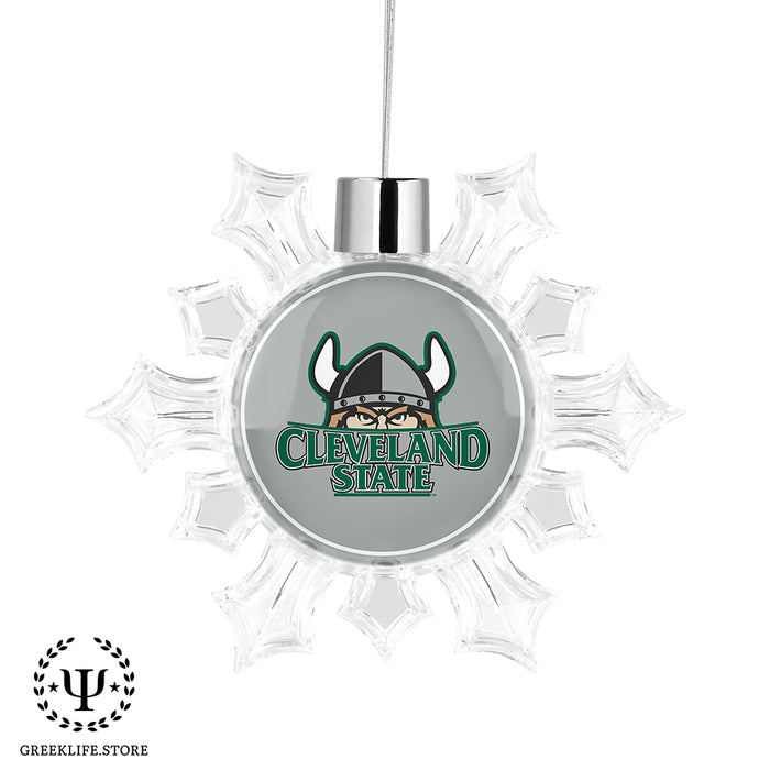 Cleveland State University Christmas Ornament - Snowflake