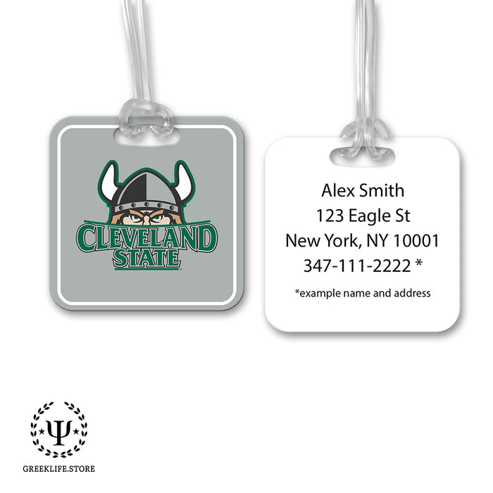 Cleveland State University Luggage Bag Tag (square)