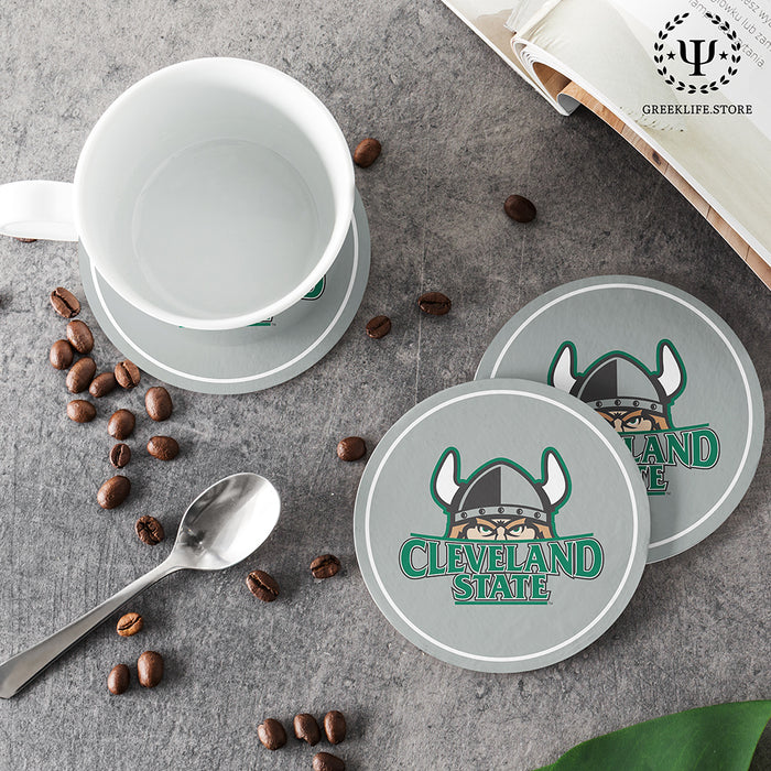 Cleveland State University Beverage coaster round (Set of 4)